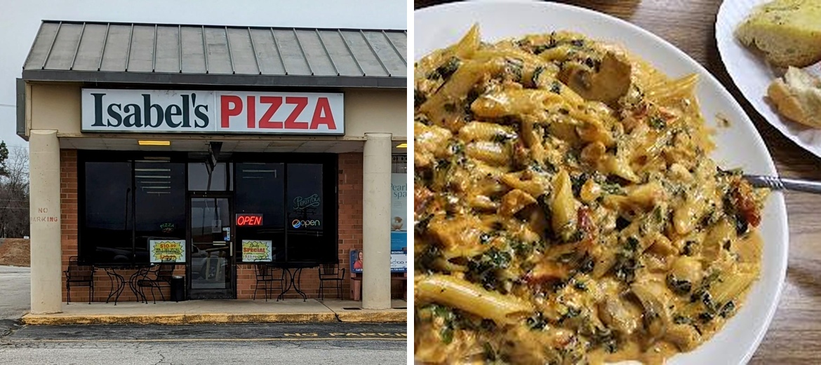 Isabel's Pizza Pasta & Subs Menu